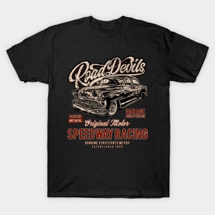 Road Devils Speedway Racing Hot Rod T-Shirt